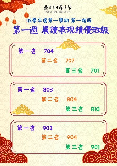 115-2第一階段晨讀海報
