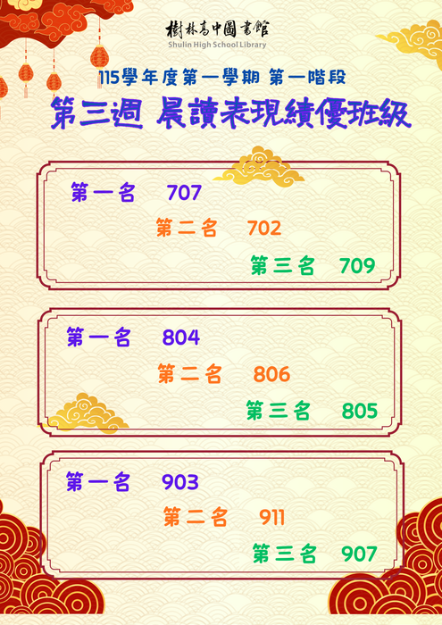 115-1第一階段晨讀海報